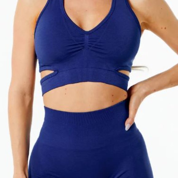 Alphalete Set - Stratus Bra and Amplify Leggings - True Indigo - XS and Small - Picture 6 of 7